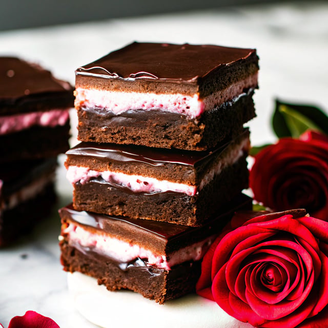 Layered Chocolate Brownie Bars