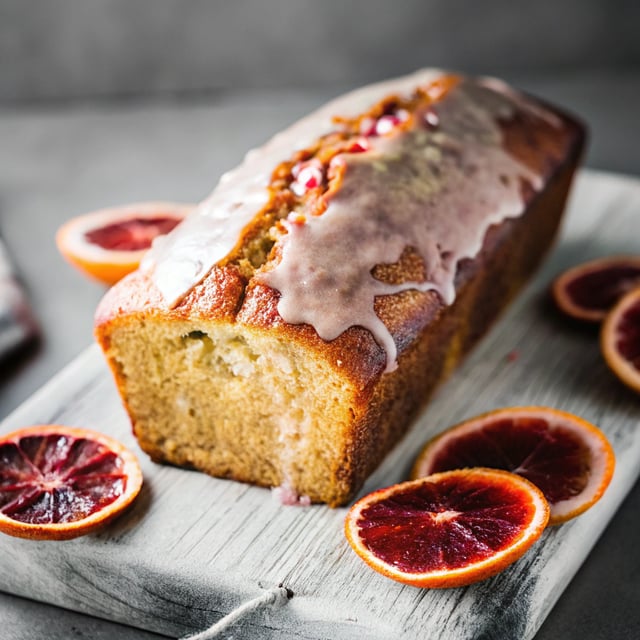 Moist Blood Orange Loaf Cake