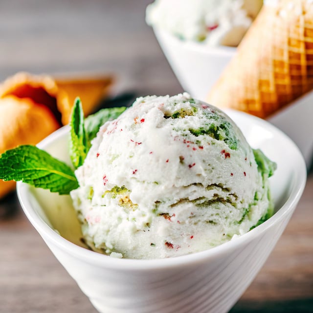 No-Churn Mint Ice Cream