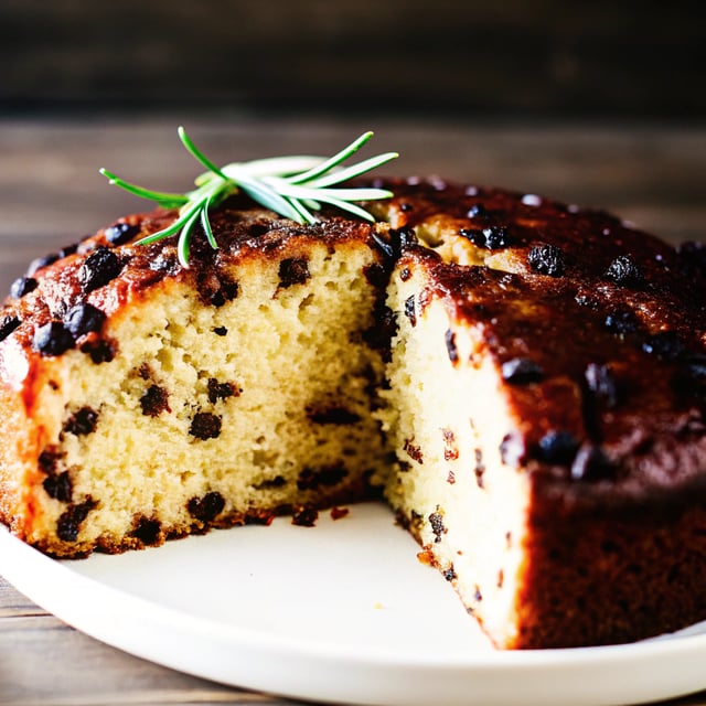 Olive Oil Cake with Bittersweet Chocolate and Rosemary
