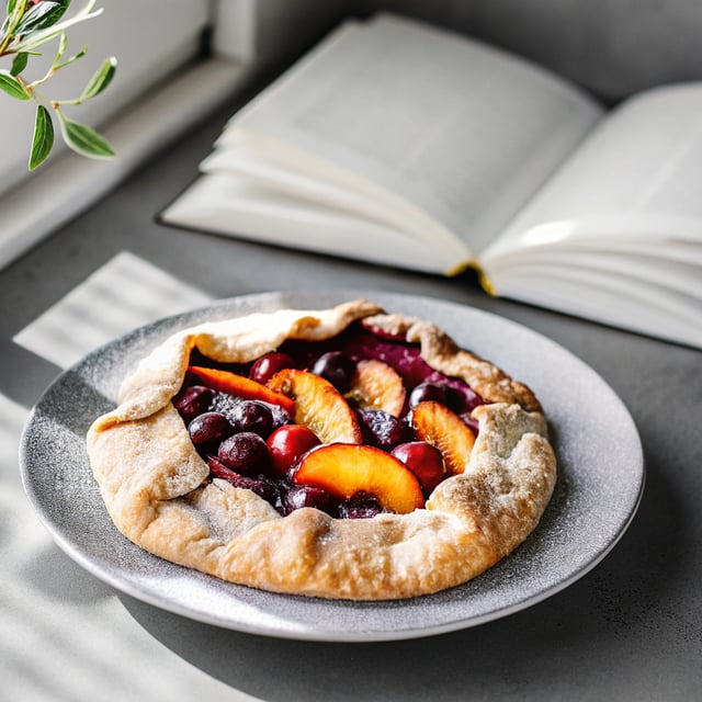 Peach and Cherry Galettes