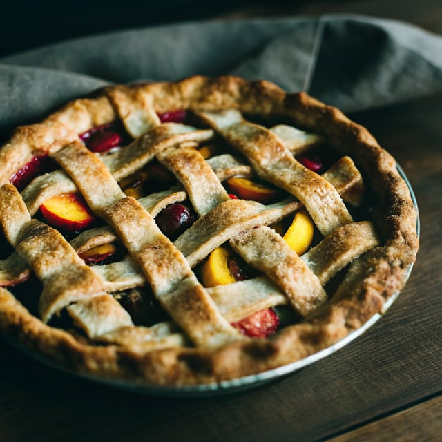 Peach Apple Cherry Pie