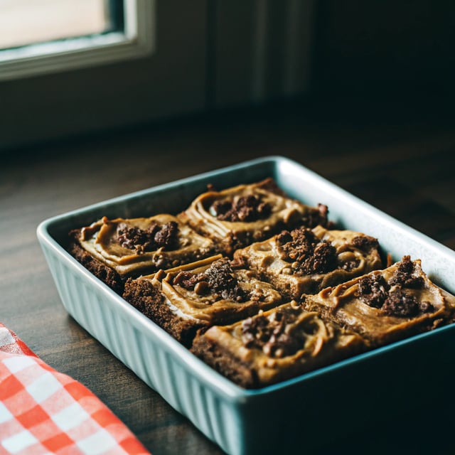 Peanut Butter Brownies With Candied Cacao Nibs