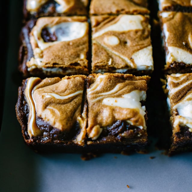 Peanut Butter Marshmallow Swirl Brownies