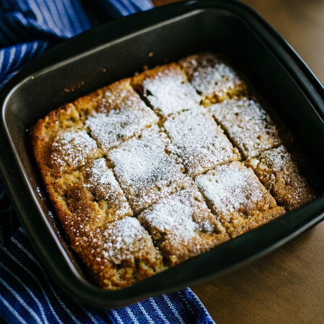 Powdered Sugar Donut Cake