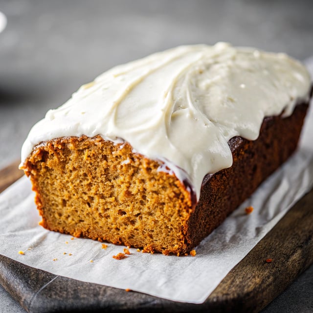 Pumpkin Spice Bread with Cream Cheese Icing