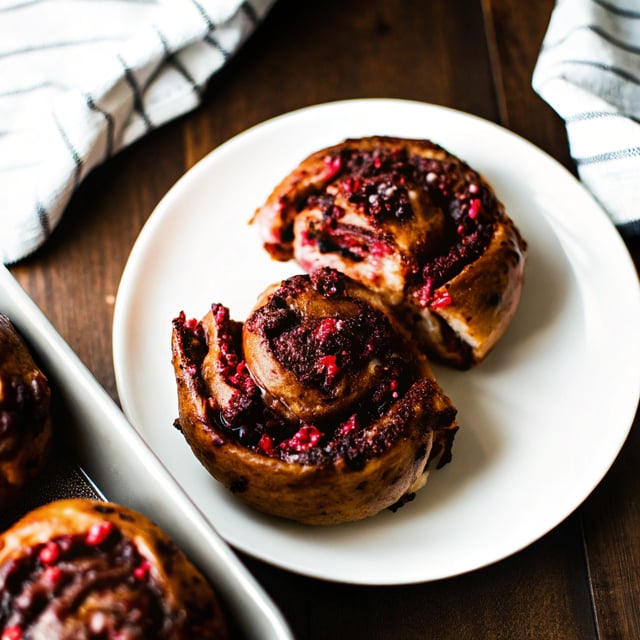 Raspberry Cacao Nib Sugar Buns
