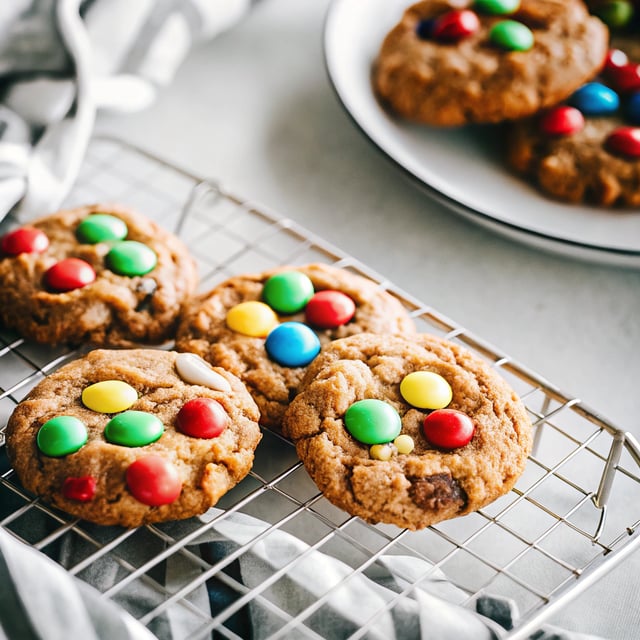 Soft and Chewy M&M Cookies
