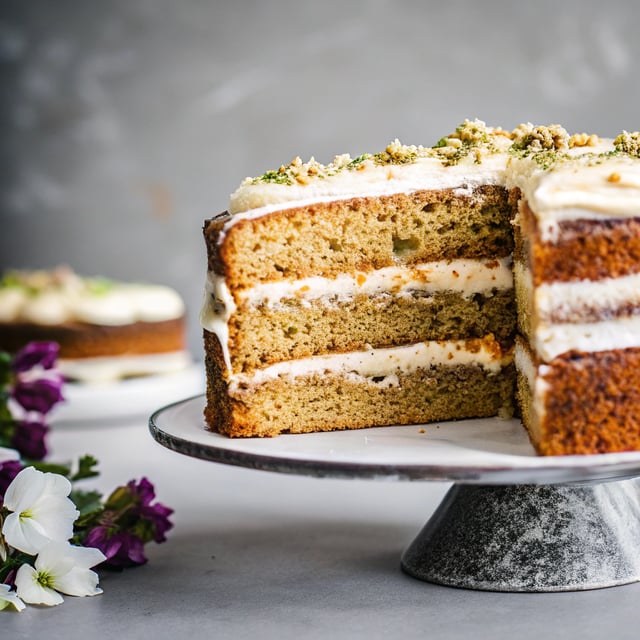Spice Cake with Cardamom-Coffee Frosting