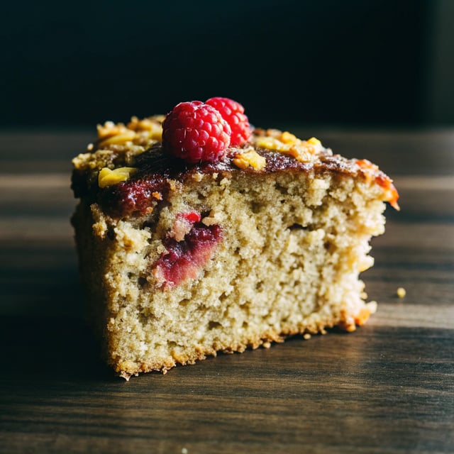 Triple Ginger Raspberry Coffee Cake