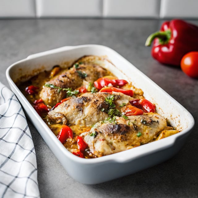 Chicken Scarpariello (Braised Chicken With Sausage and Peppers)