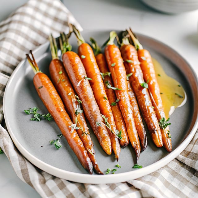 Sweet and Punchy Honey-Roasted Carrots
