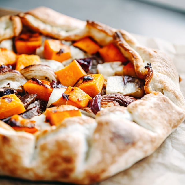 Butternut Squash and Caramelized Onion Galette