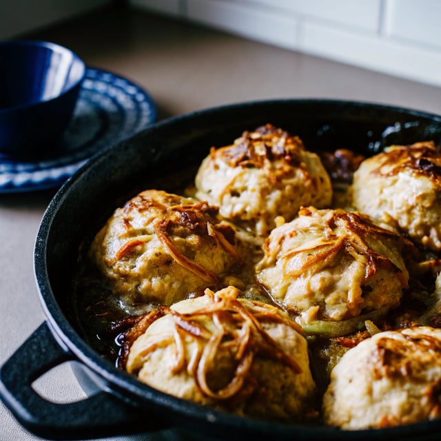 Caramelized Onion and Gruyère Biscuits