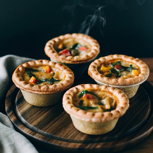 Pancetta, White Bean and Swiss Chard Pot Pies