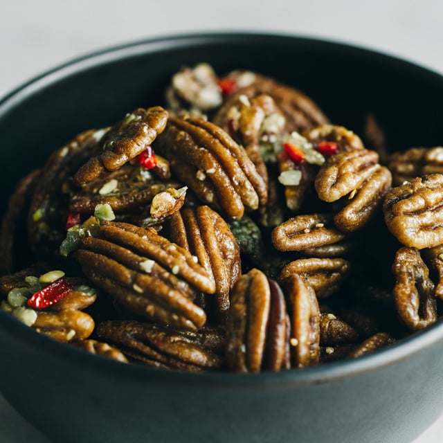 Sweet and Spicy Candied Pecans