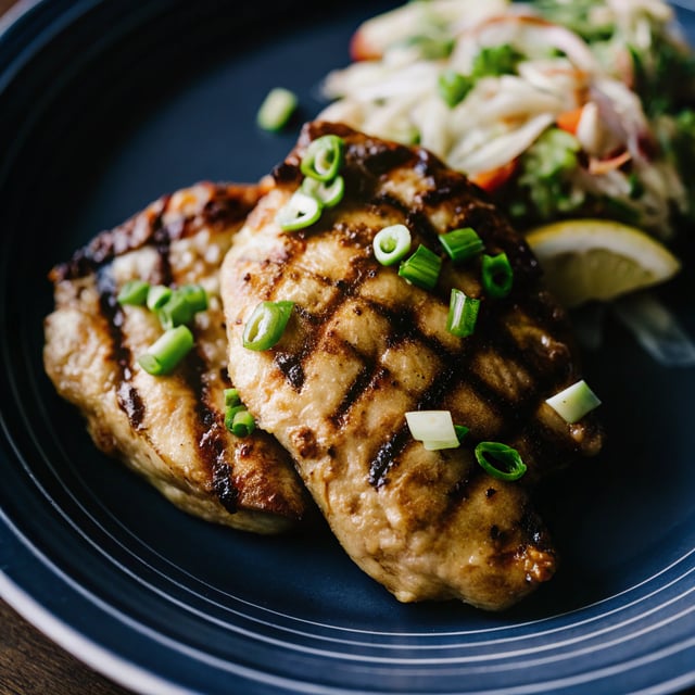 Tequila Lime Chicken + Green Onion Slaw