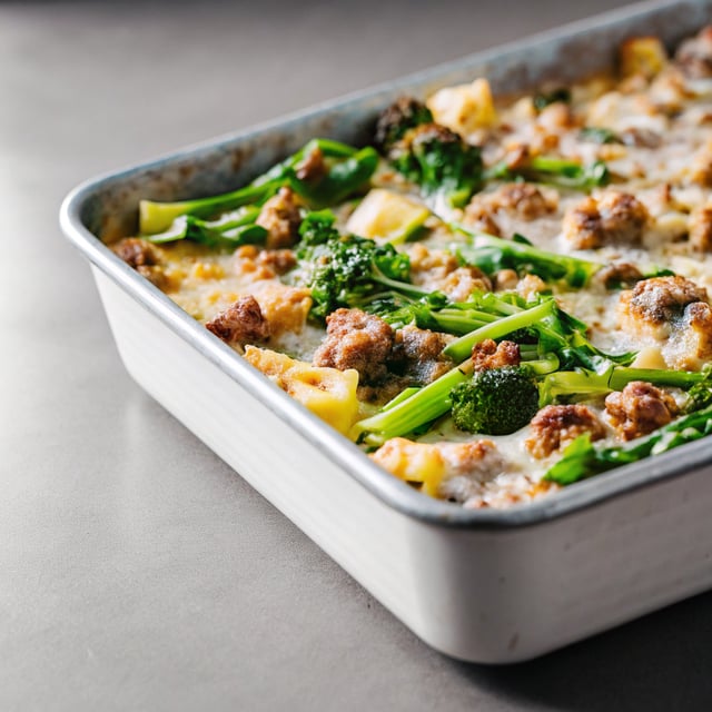 Baked Pasta with Broccoli Rabe and Sausage