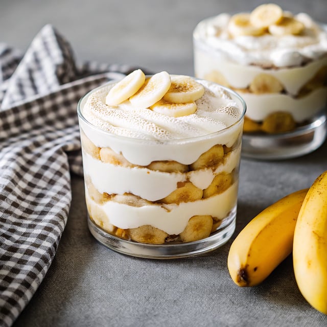 Banana Puddings with Vanilla Bean Wafers