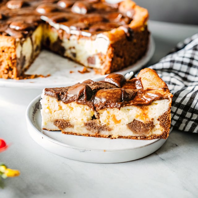 Brownie Mosaic Cheesecake