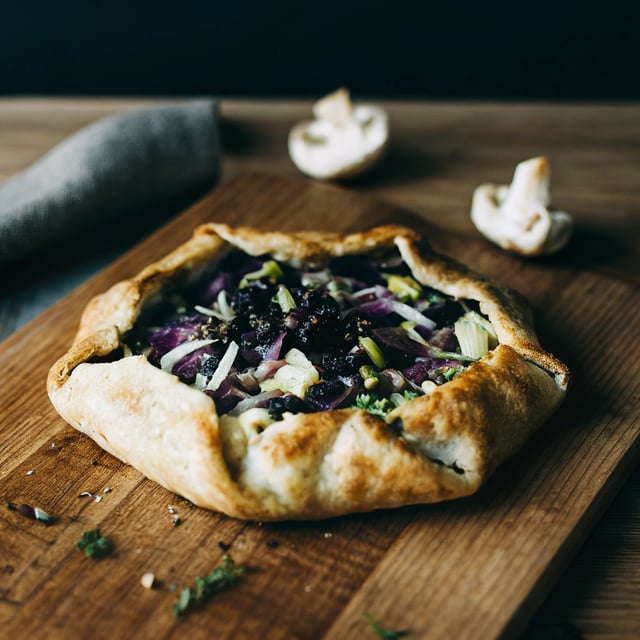 Cabbage and Mushroom Galette