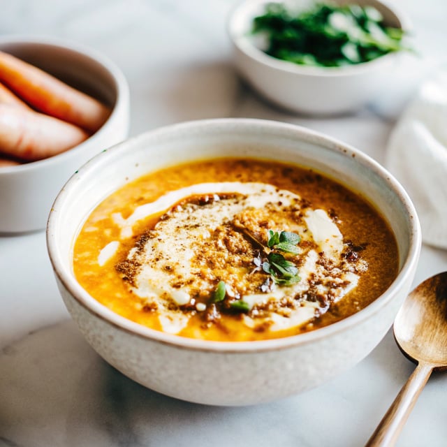 Carrot Soup with Miso and Sesame