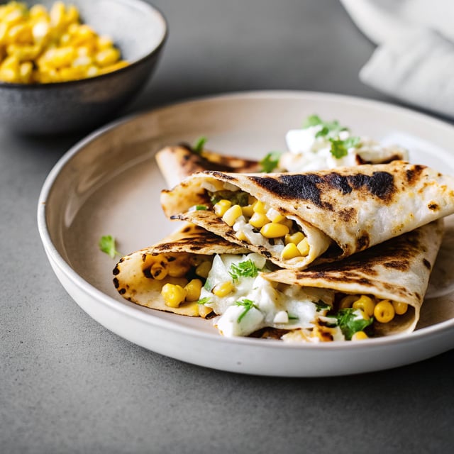 Charred Corn Crepes