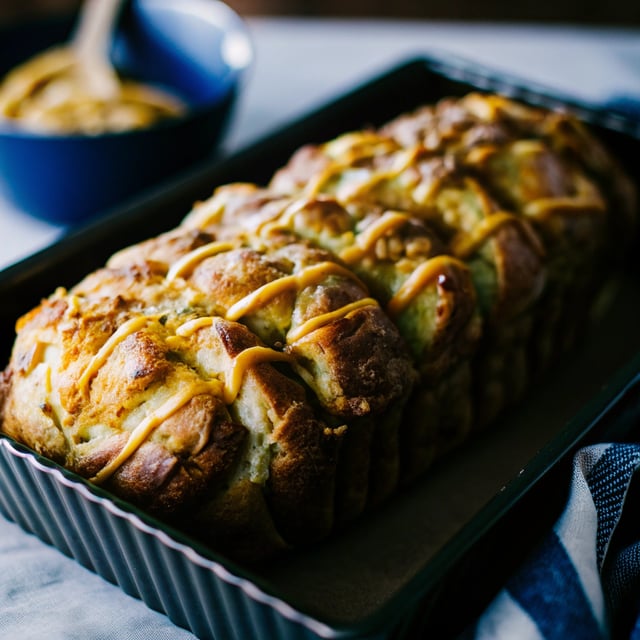 Cheddar, Beer and Mustard Pull-Apart Bread