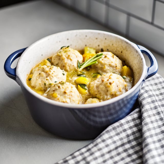 Chicken and Dumplings with Leeks and Tarragon
