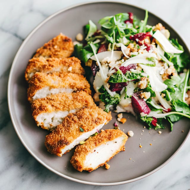 Chicken Milanese + An Escarole Salad
