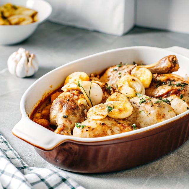 Chicken with Forty Cloves of Garlic