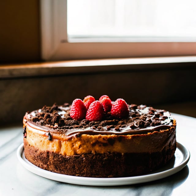 Chocolate Caramel Cheesecake