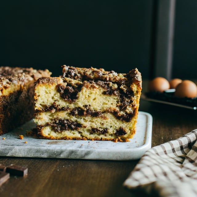 Chocolate Chip Sour Cream Coffee Cake