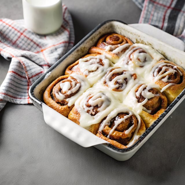 Cinnamon Swirl Buns with Cream Cheese Glaze