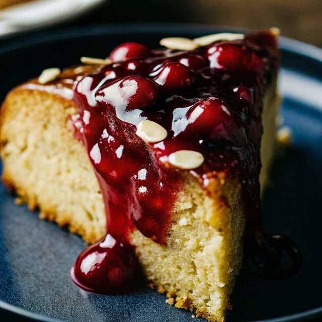 Cranberry Syrup (and an Intensely Almond Cake)