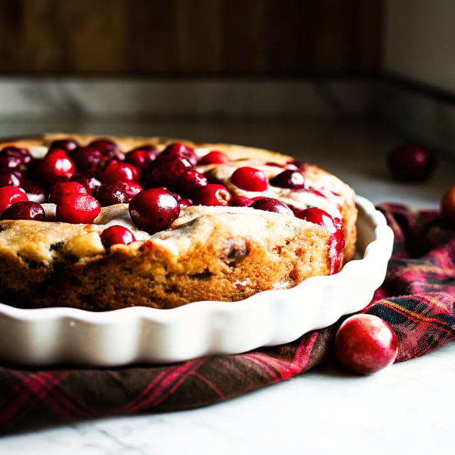 Cranberry Vanilla Coffee Cake
