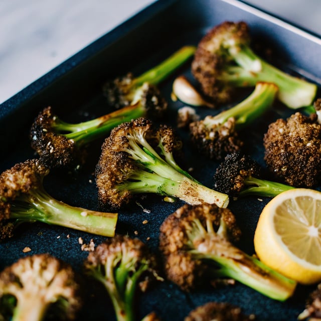 Crispy Broccoli with Lemon and Garlic