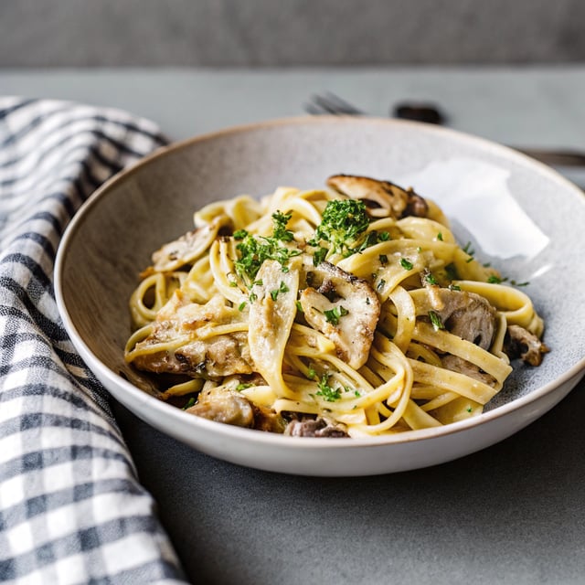 Fettuccine with Porcini