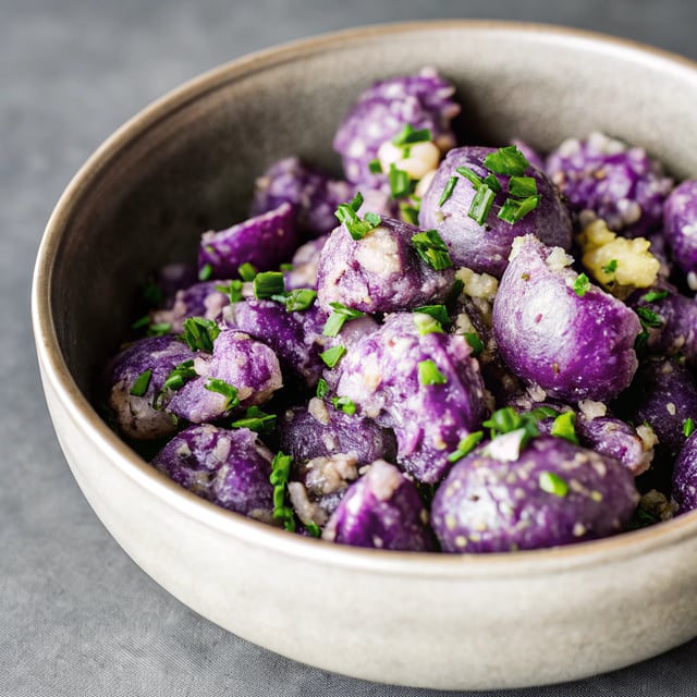Fork-Crushed Purple Potatoes