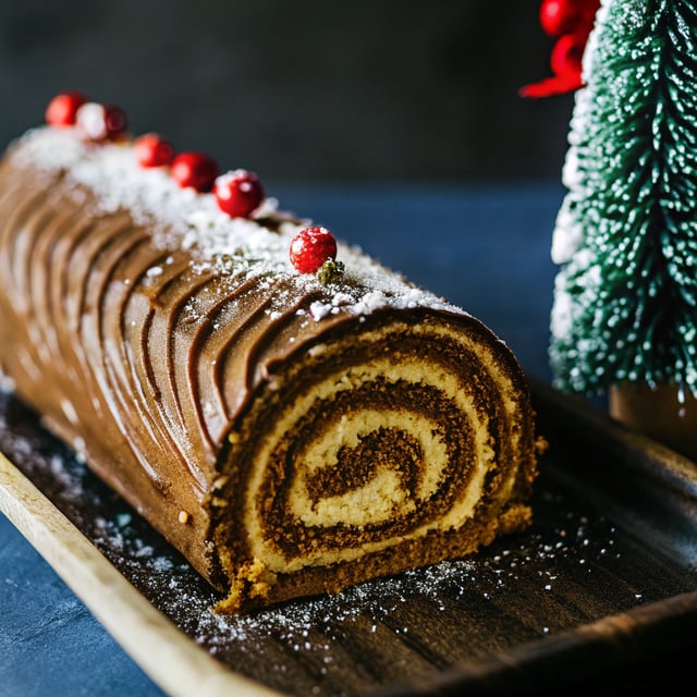 Gingerbread Yule Log