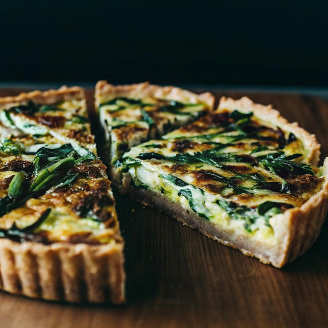 Leek and Swiss Chard Tart