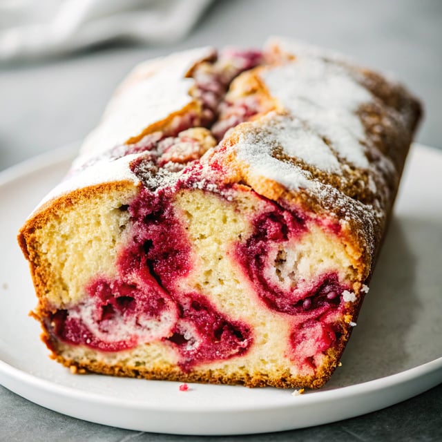 Marbled Raspberry Pound Cake