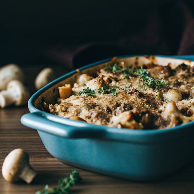 Mushroom Marsala Pasta Bake