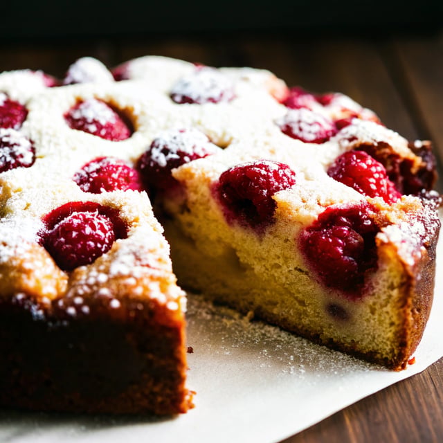 Raspberry Buttermilk Cake
