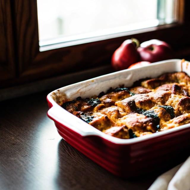 Spinach and Cheese Strata
