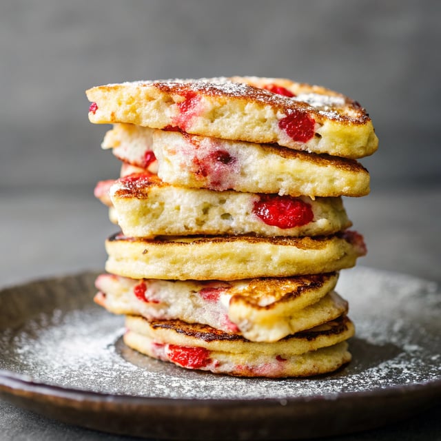 Strawberry Cornmeal Griddle Cakes