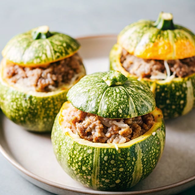 Stuffed Rond de Nice Squash