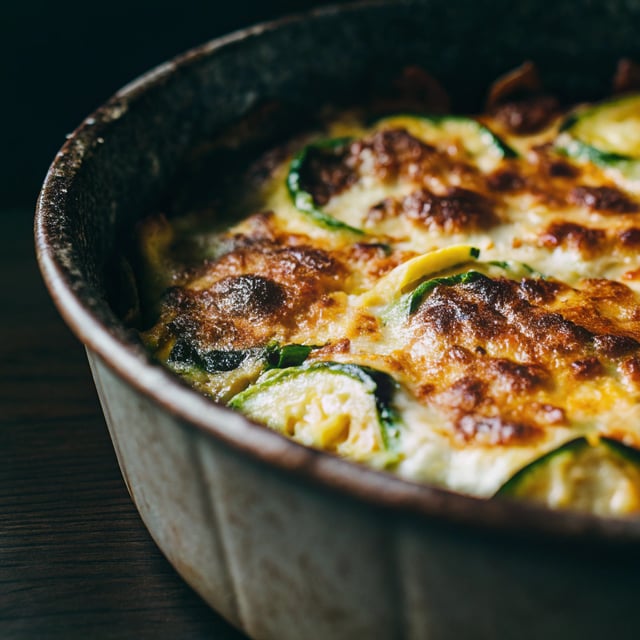 Summer Squash Gratin with Salsa Verde