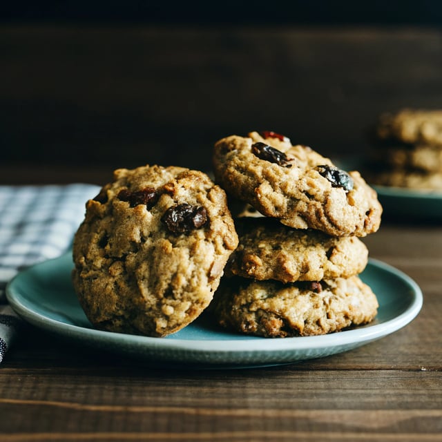 Thick, Chewy Oatmeal Raisin Cookies
