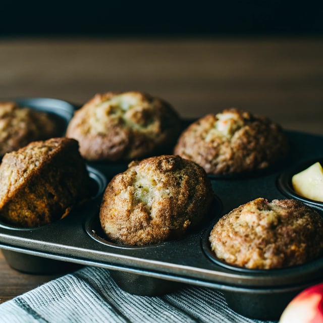 Whole Wheat Apple Muffins